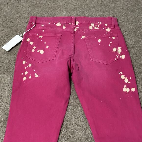 Cotton Citizen 34 Splash Straight Fit Jeans Cotton Blend Stretch Fuscia NWT - Picture 3 of 11
